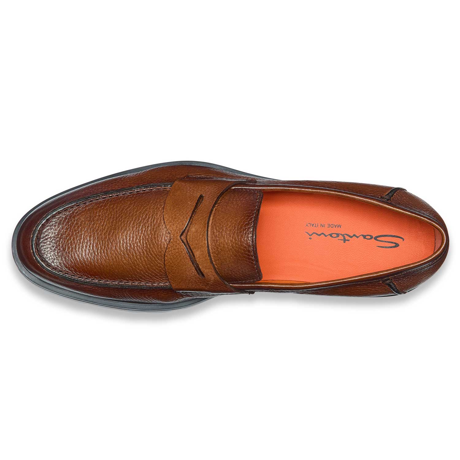 Grained Lug Penny Loafer