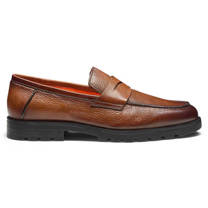 Grained Lug Penny Loafer